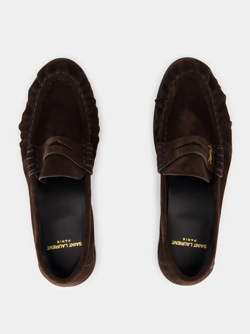 Dark Chocolate Le Loafer Penny Slippers