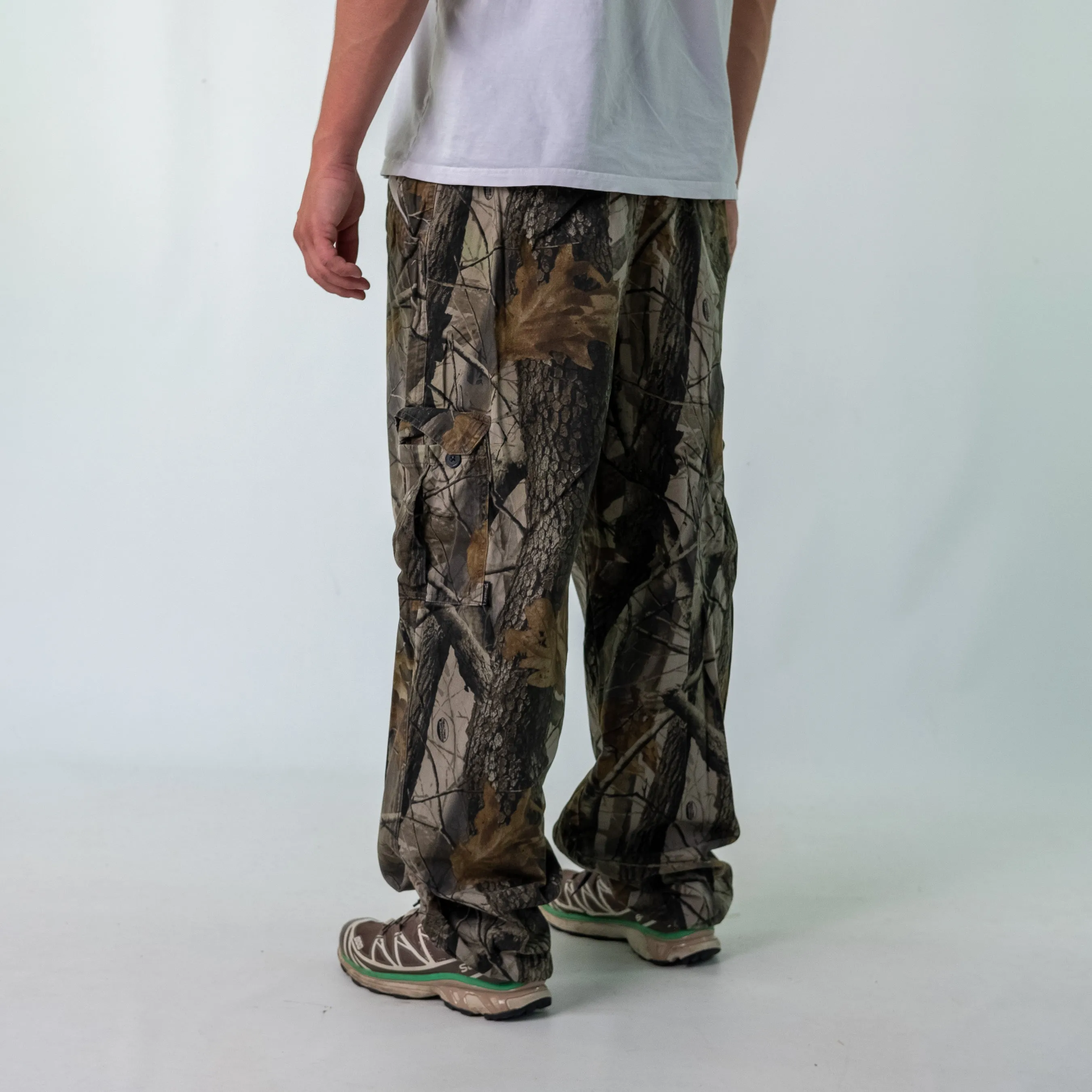 Dark Green 90s Realtree Outfitters Ridge Woven Cargo Pants Baggy Pants (36x36)