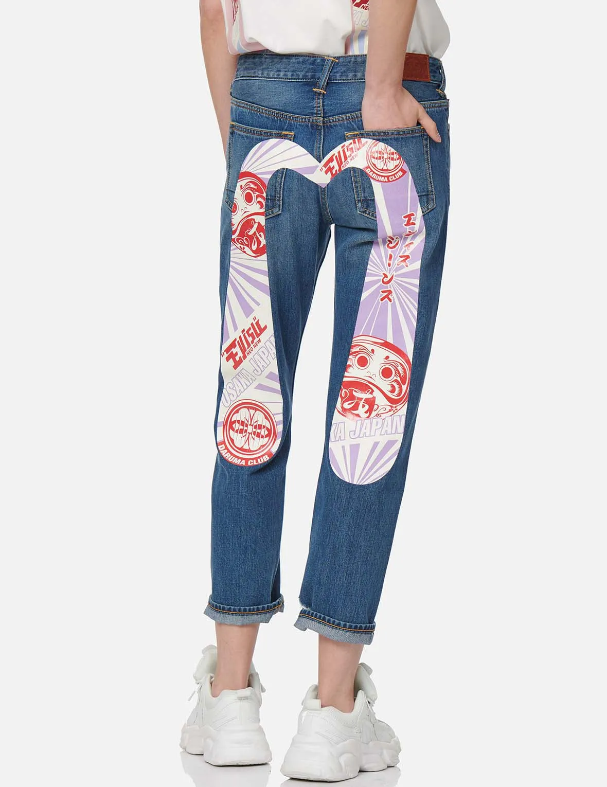 Daruma and Kamon Daicock Boyfriend Jeans