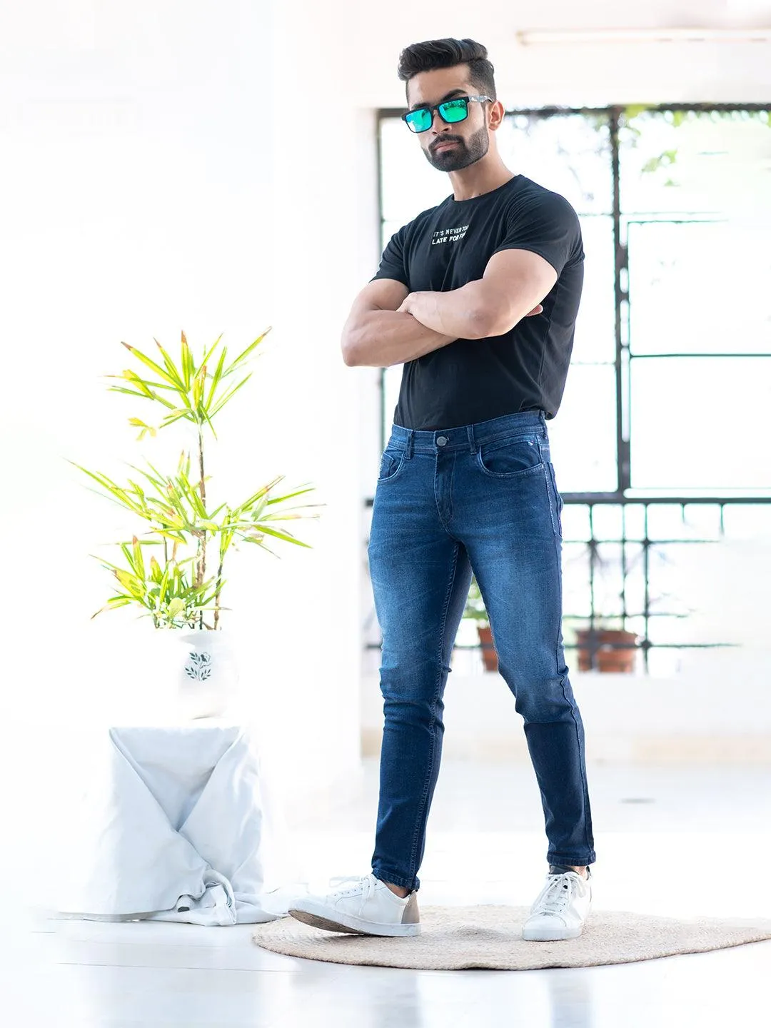 Denim Blue Denim Men's Jeans