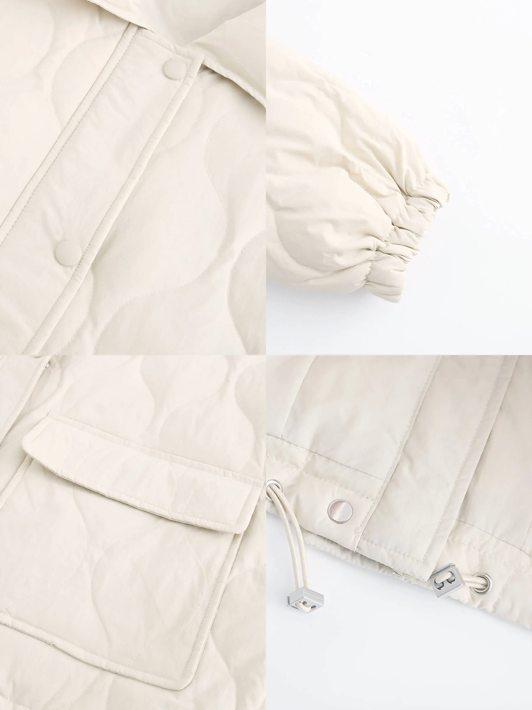 Diamond Padded Short Puffer Jacket