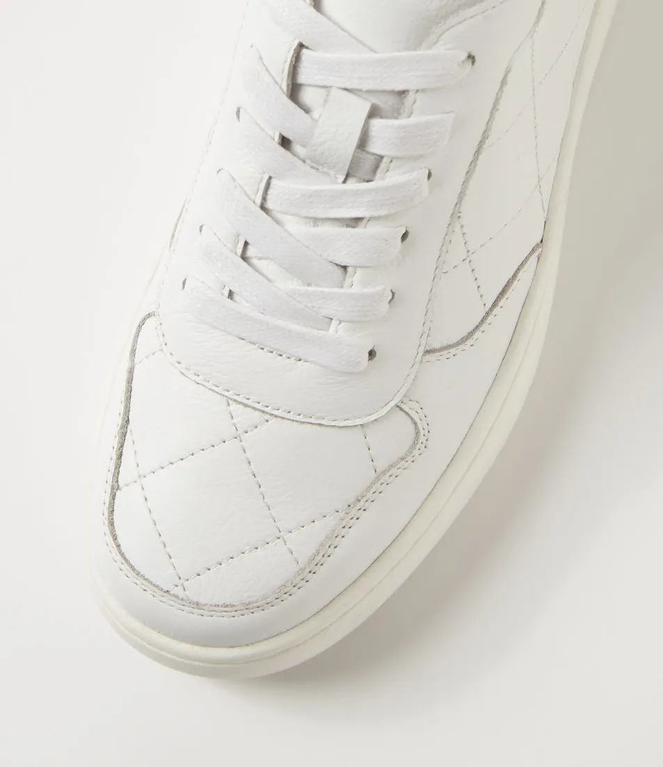 DIANA FERRARI Darva White Leather Sneakers