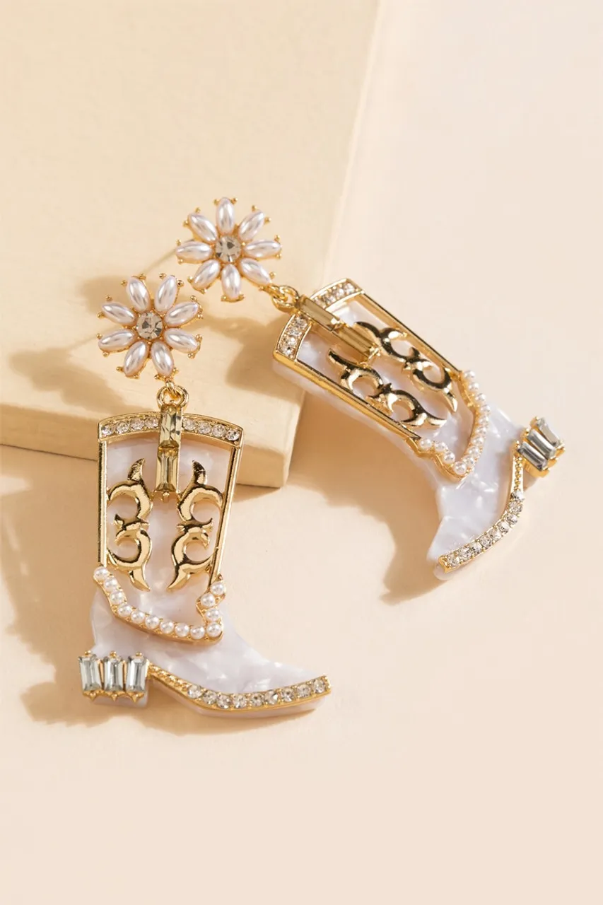 Dianne Boot Drop Earrings