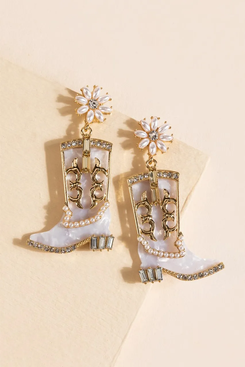 Dianne Boot Drop Earrings