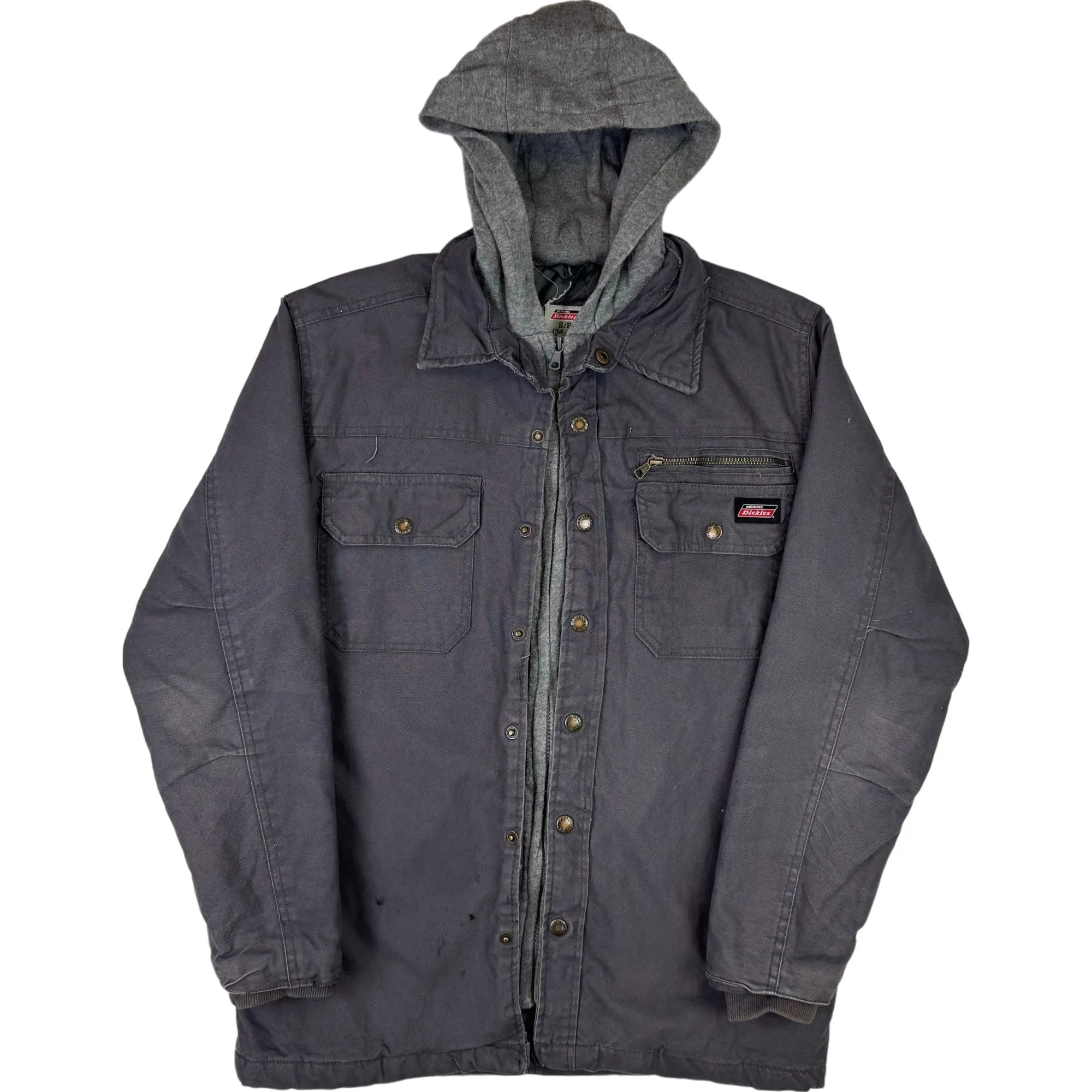 Dickies Hooded Workwear Shacket Jacket Grey