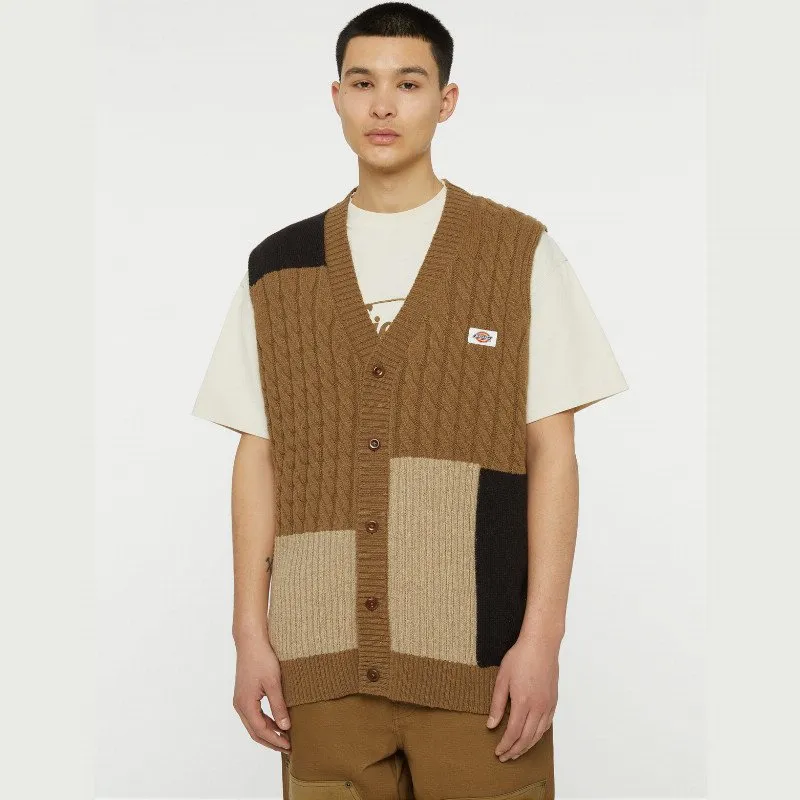 Dickies LUCAS PATCHWORK VEST MAN BLACK