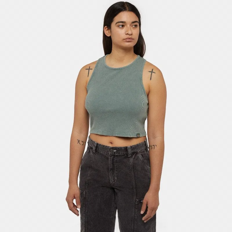 Dickies NEWINGTON KNITTED VEST WOMAN LIGHT GREEN