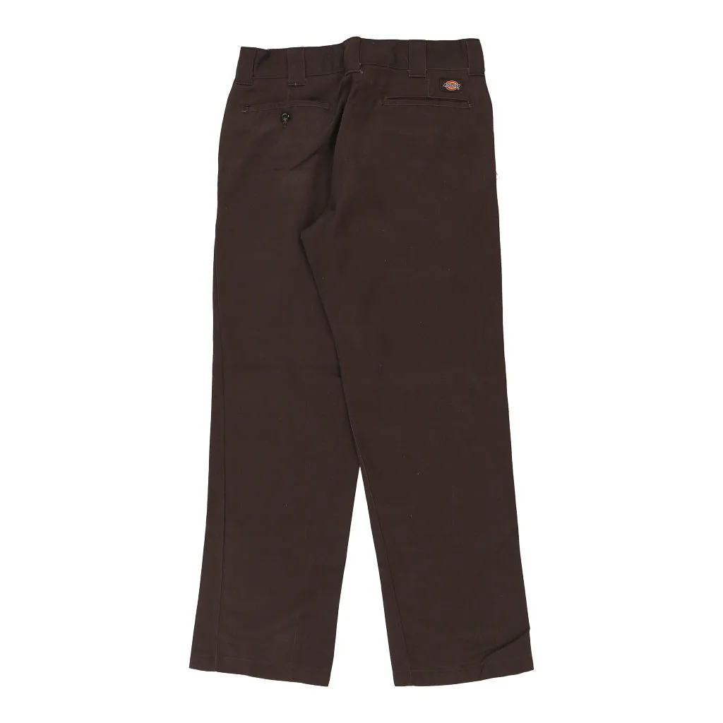 Dickies Trousers - 32W 32L Brown Cotton Blend