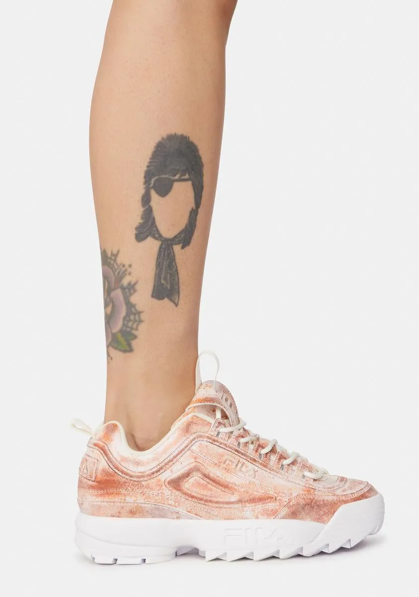 Disruptor II Rusted Leather Sneakers-