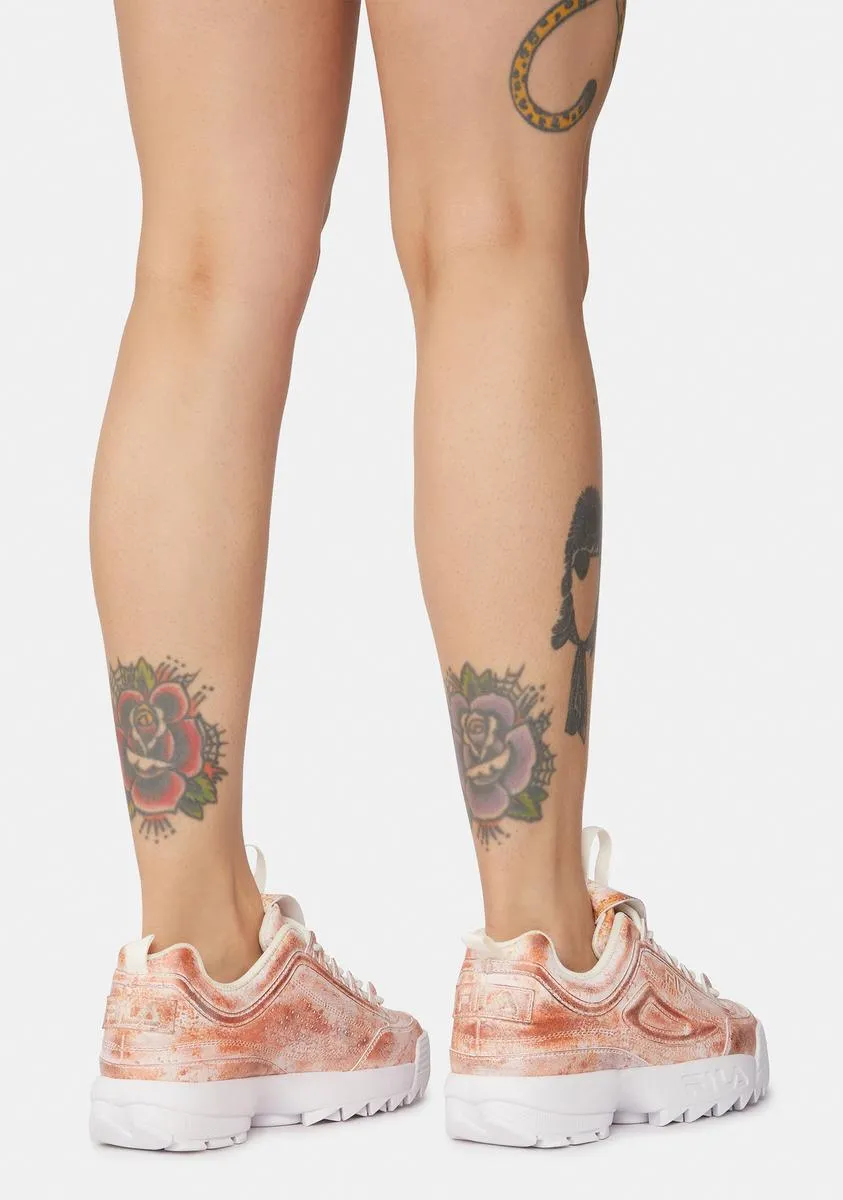 Disruptor II Rusted Leather Sneakers-