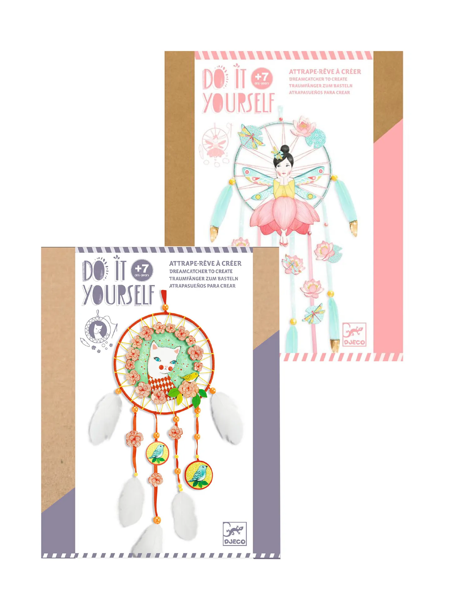 DIY set dreamcatcher Arle Cat or Lotus Fairy