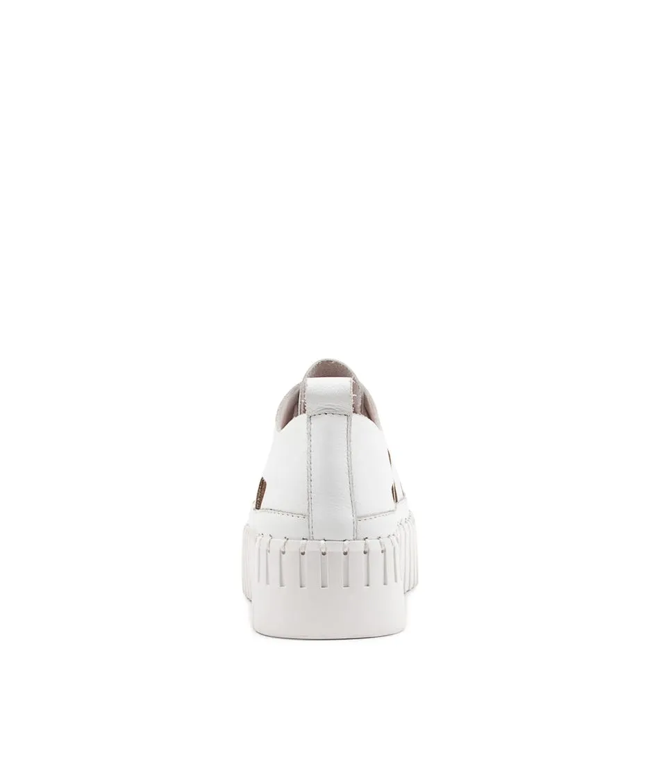 DJANGO & JULIETTE Bahar White Leather Sneakers