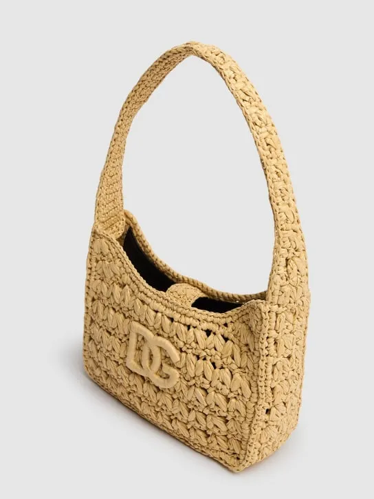 Dolce&Gabbana   3.5 raffia shoulder bag 