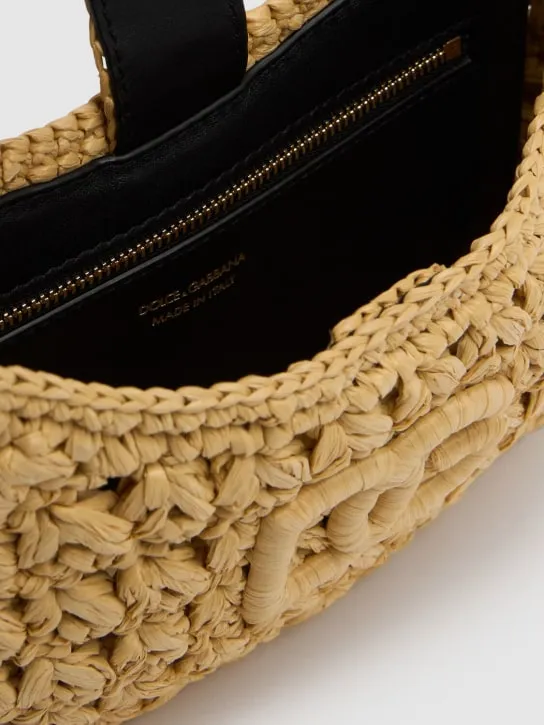 Dolce&Gabbana   3.5 raffia shoulder bag 