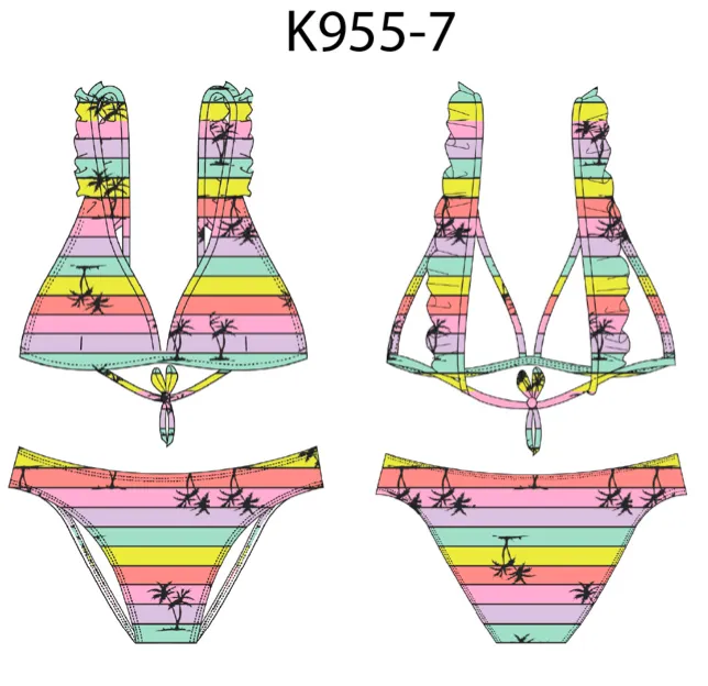 Dolphin Love Girls Tri Bikini Set