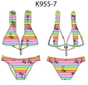 Dolphin Love Girls Tri Bikini Set