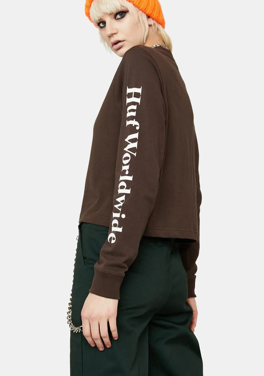 Domestic Long Sleeve Cropped Tee-
