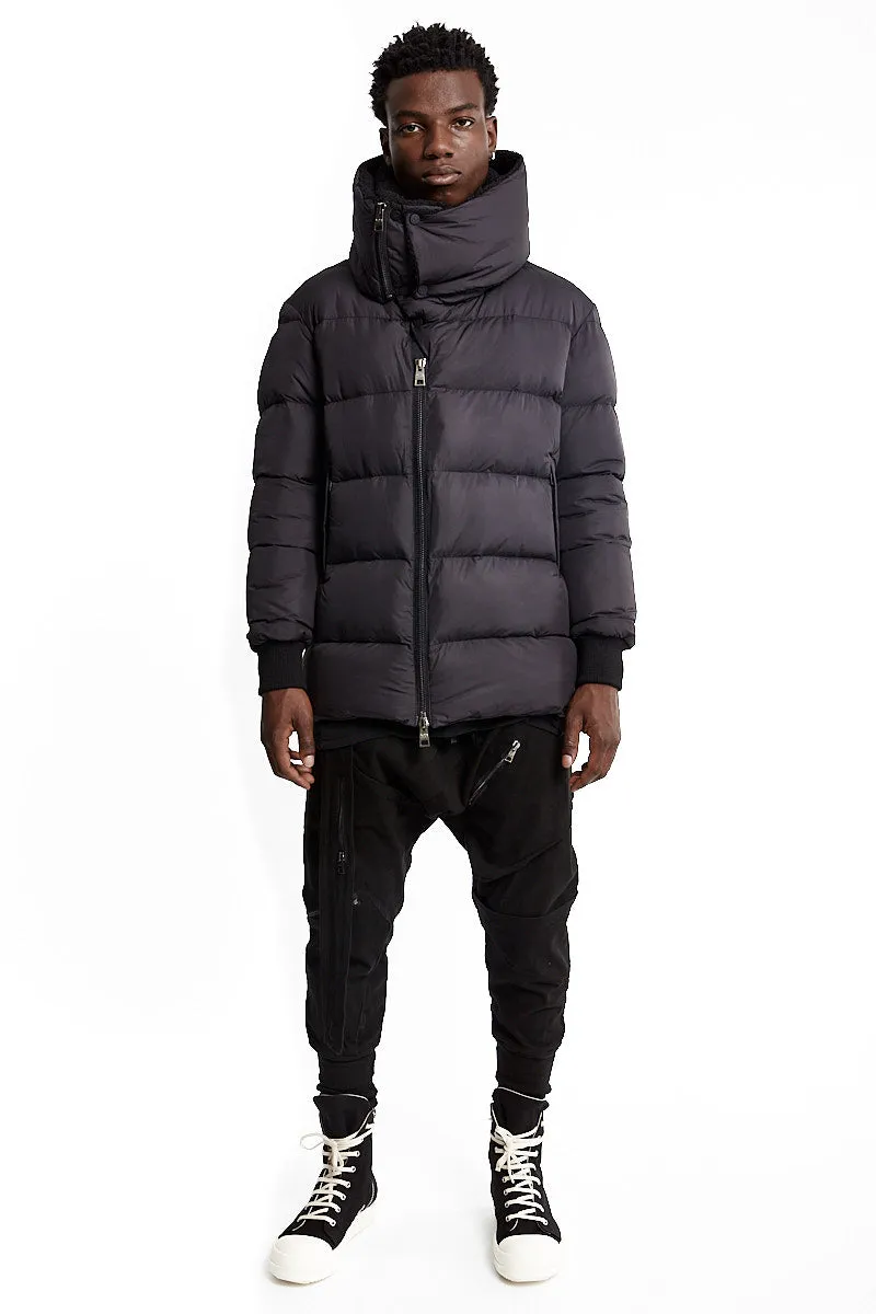 DOUBLE NECK PADDED DOWN JACKET