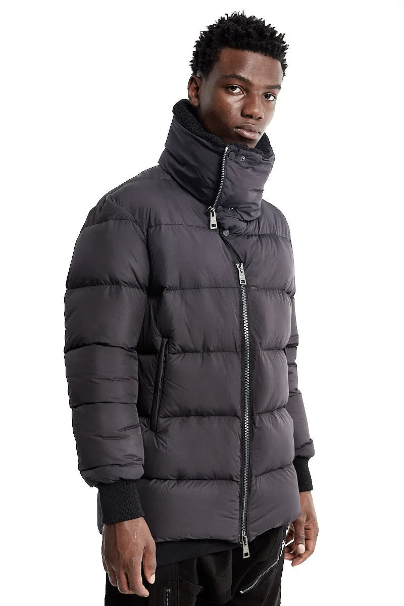 DOUBLE NECK PADDED DOWN JACKET