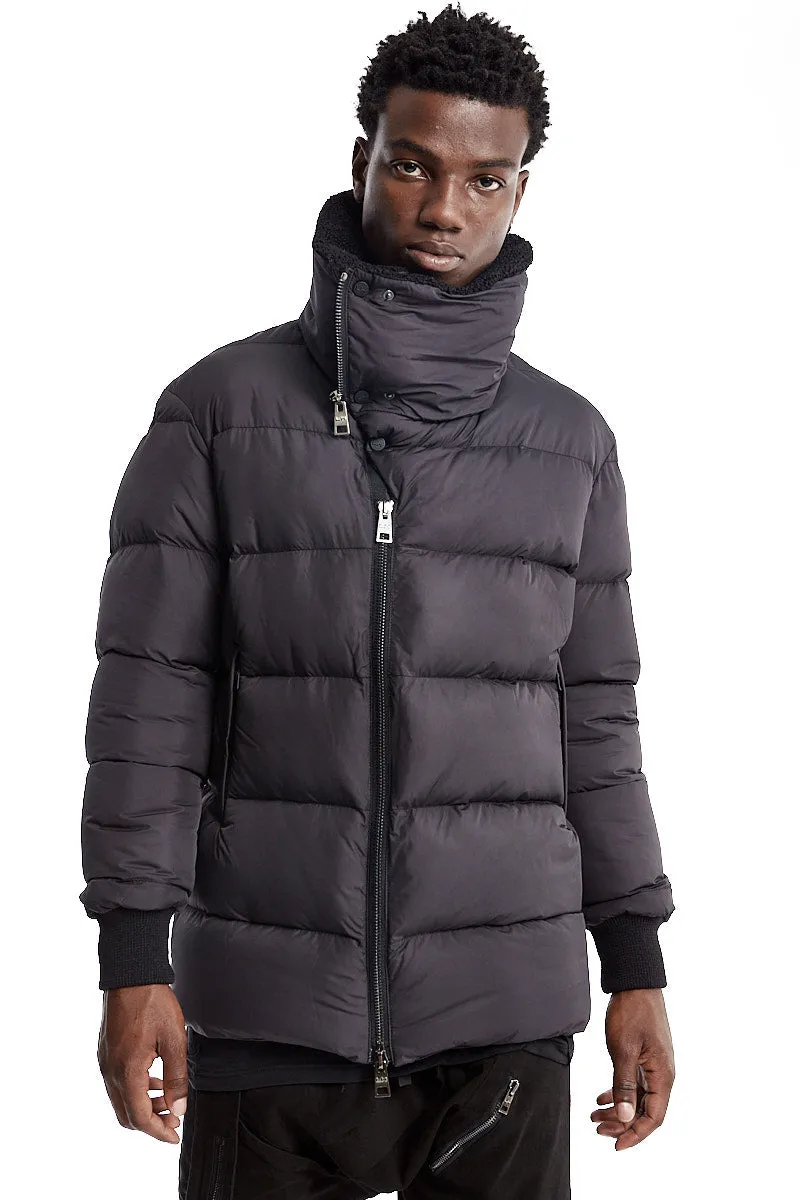 DOUBLE NECK PADDED DOWN JACKET