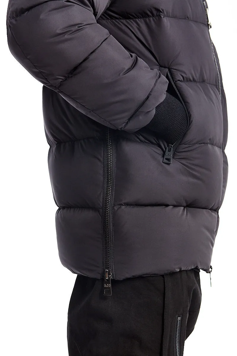 DOUBLE NECK PADDED DOWN JACKET