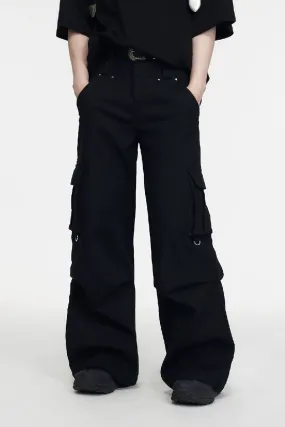 Double Waist Pocket Cargo Pants