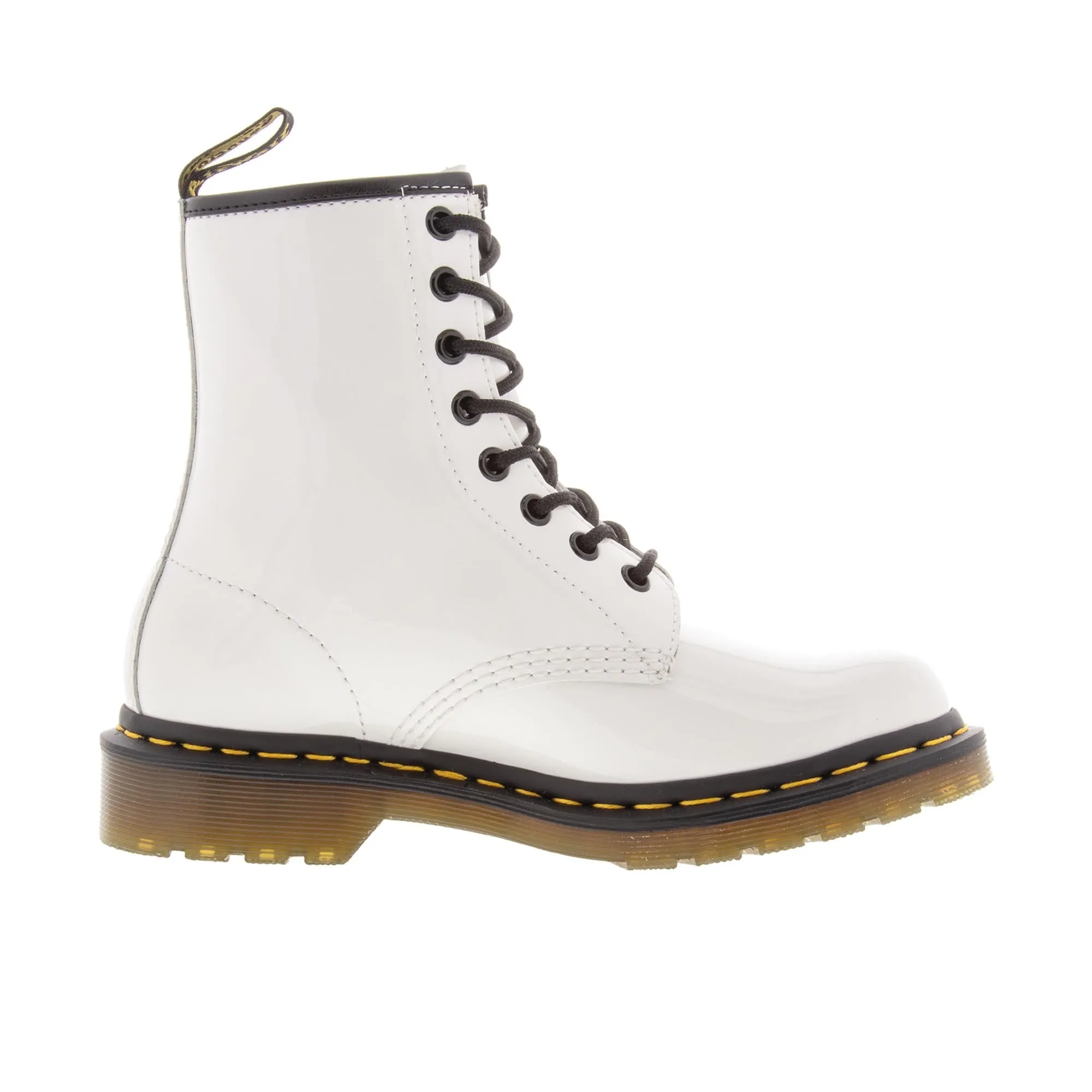 Dr Martens Womens 1460 Patent Lamper White