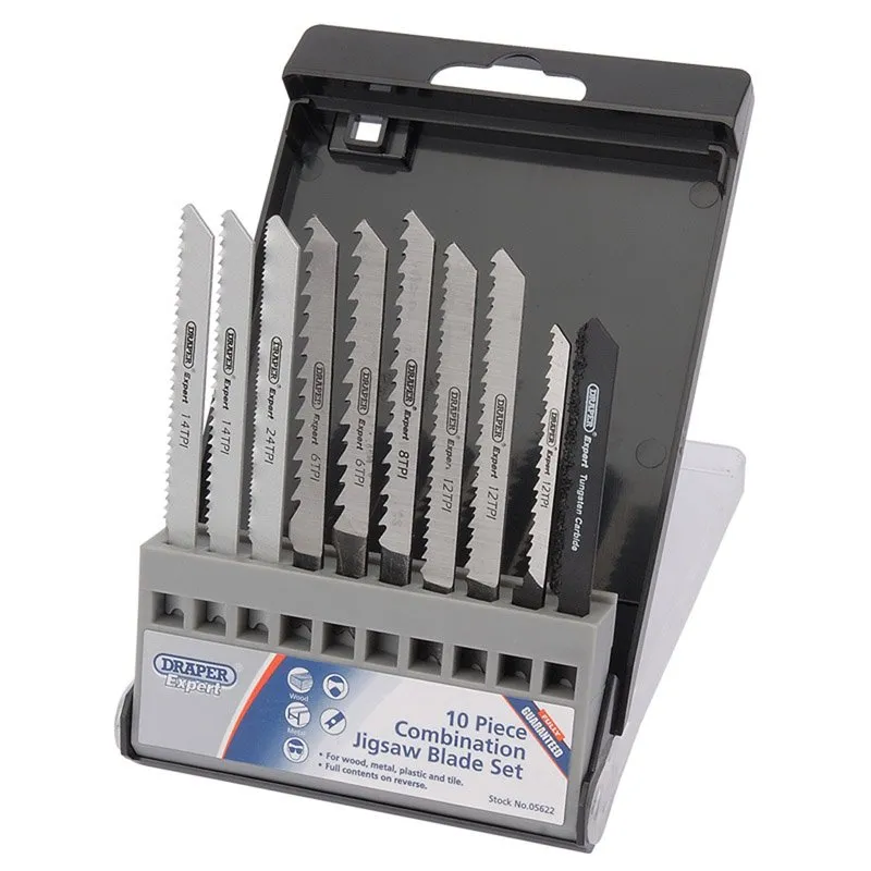 Draper Expert Assorted Jigsaw Blade Set, 10 Pce