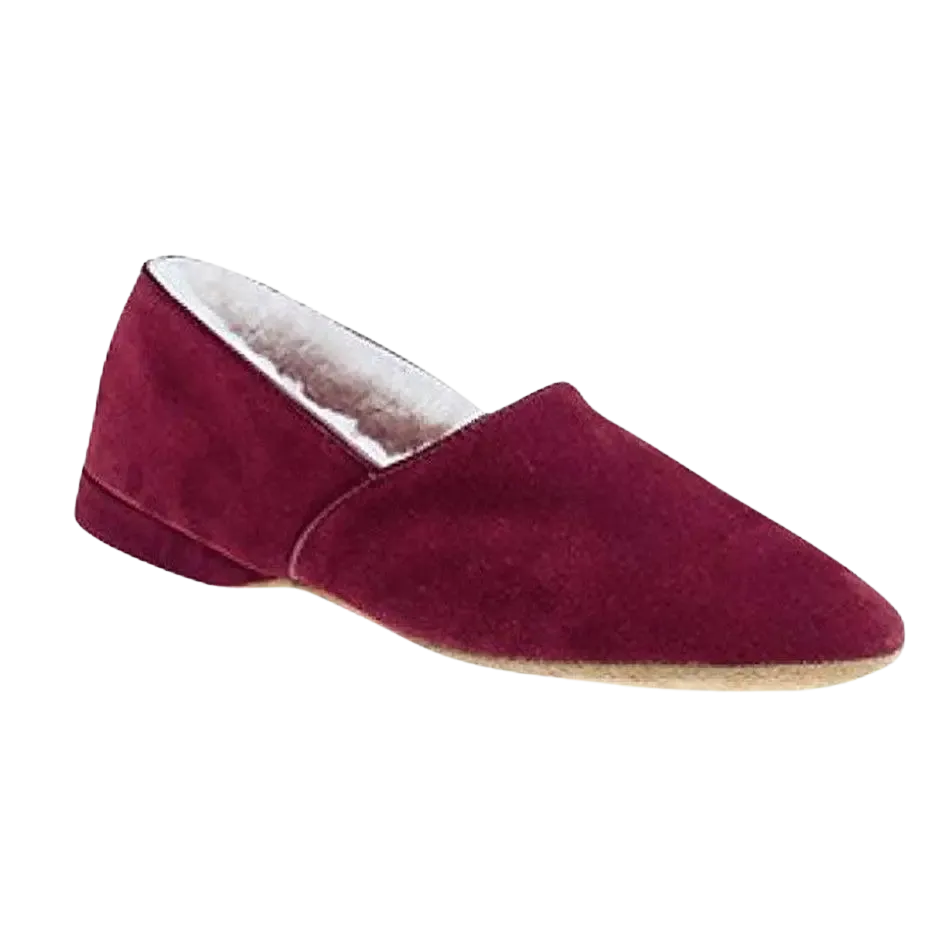 Draper of Glastonbury ANTON Slippers in Wine