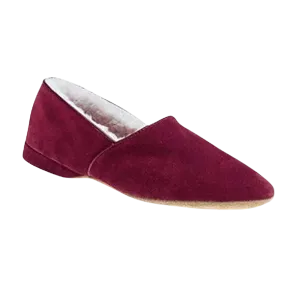 Draper of Glastonbury ANTON Slippers in Wine