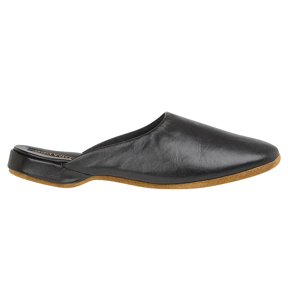 Draper of Glastonbury Kevin Leather Mule Slippers