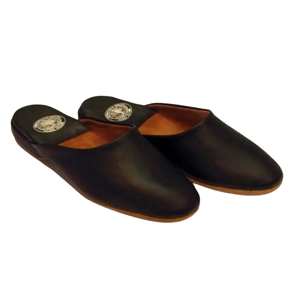 Draper of Glastonbury William Slippers in Black