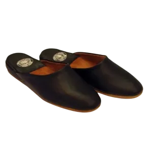 Draper of Glastonbury William Slippers in Black