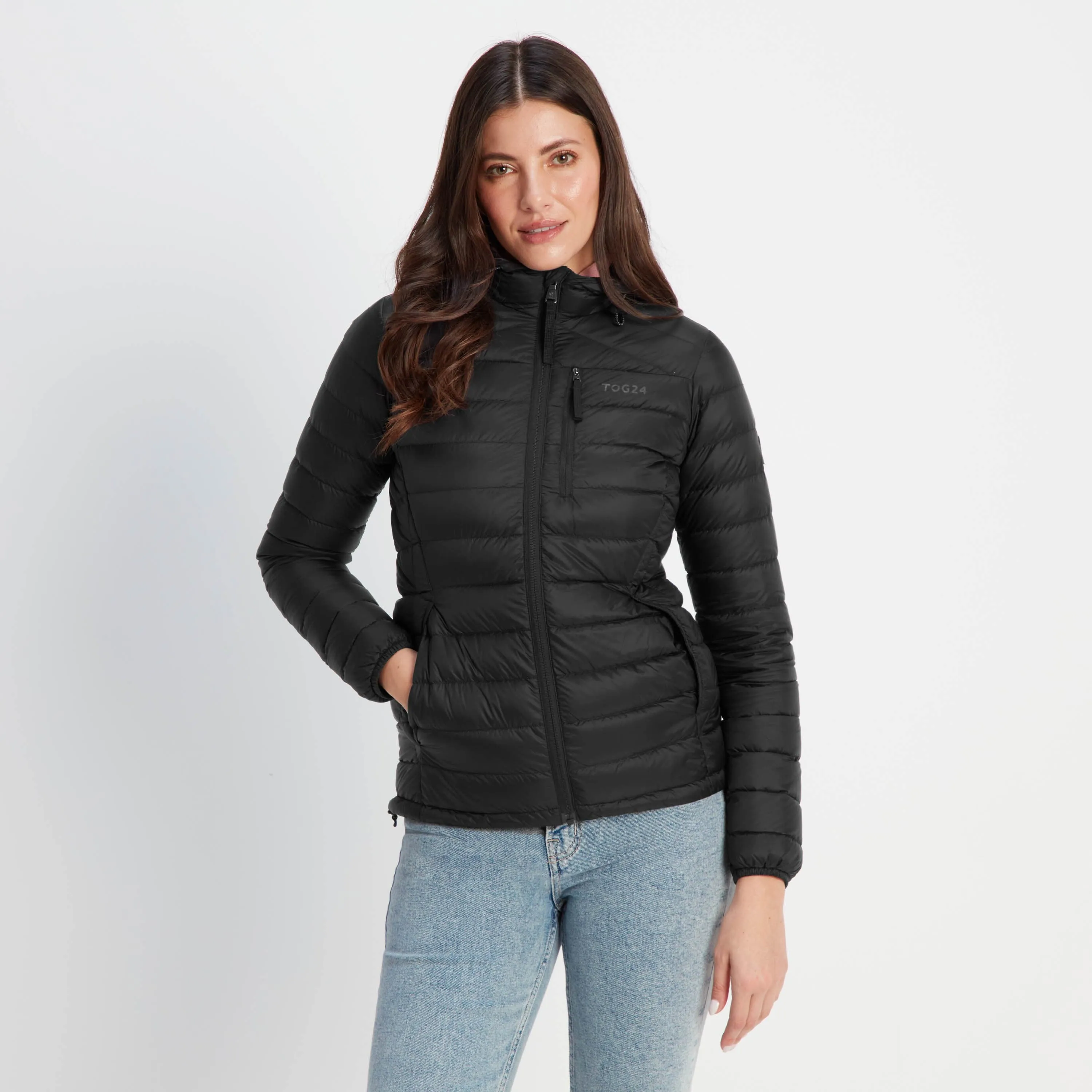 Drax Womens Hooded Down Jacket - Black