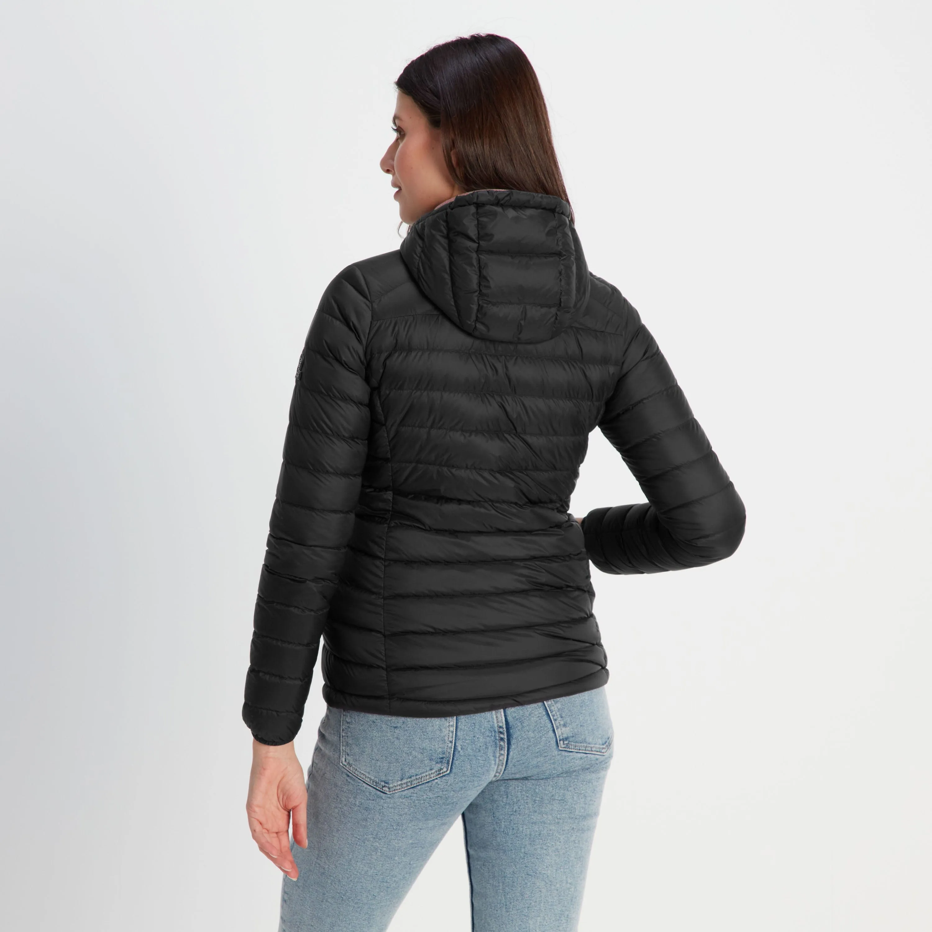 Drax Womens Hooded Down Jacket - Black