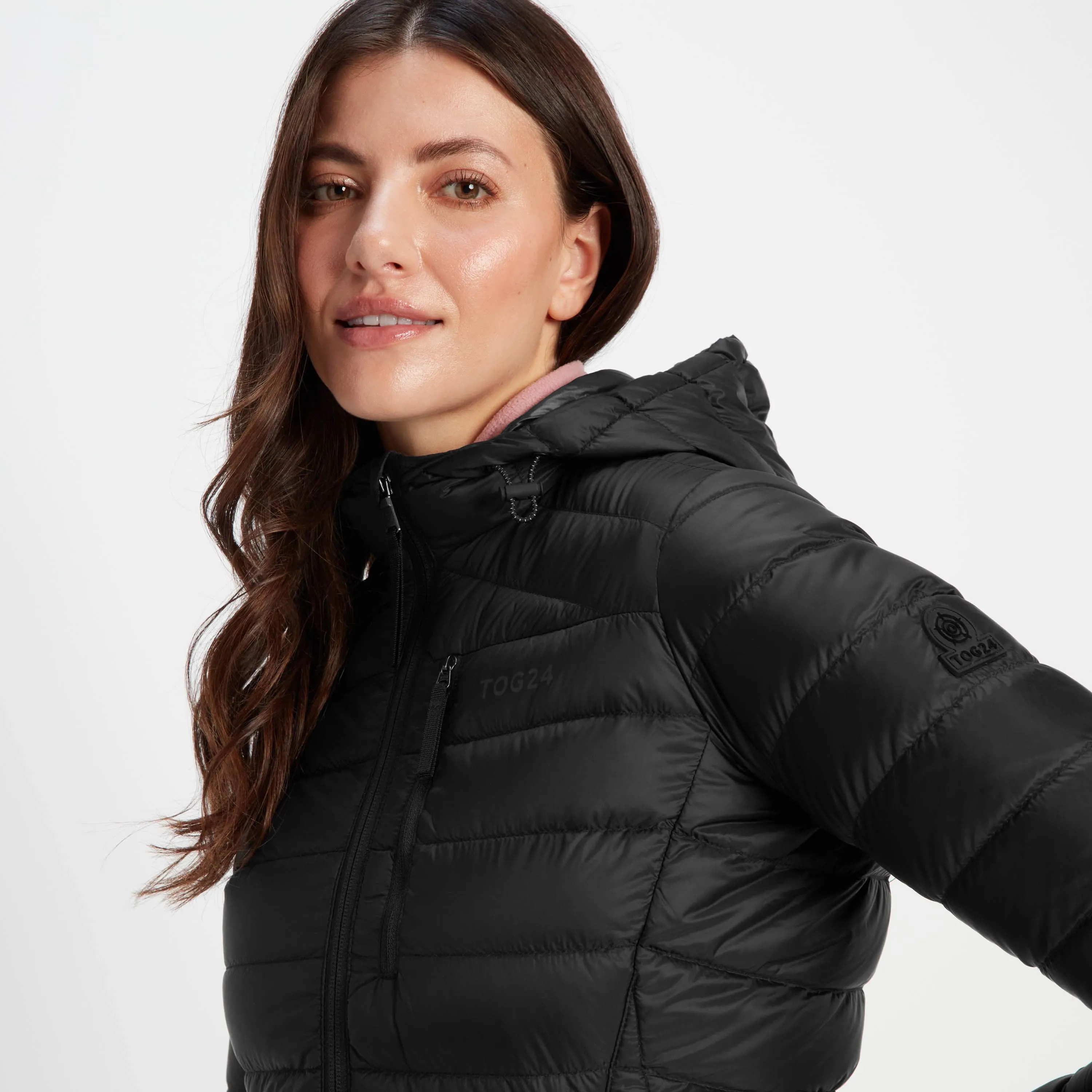 Drax Womens Hooded Down Jacket - Black