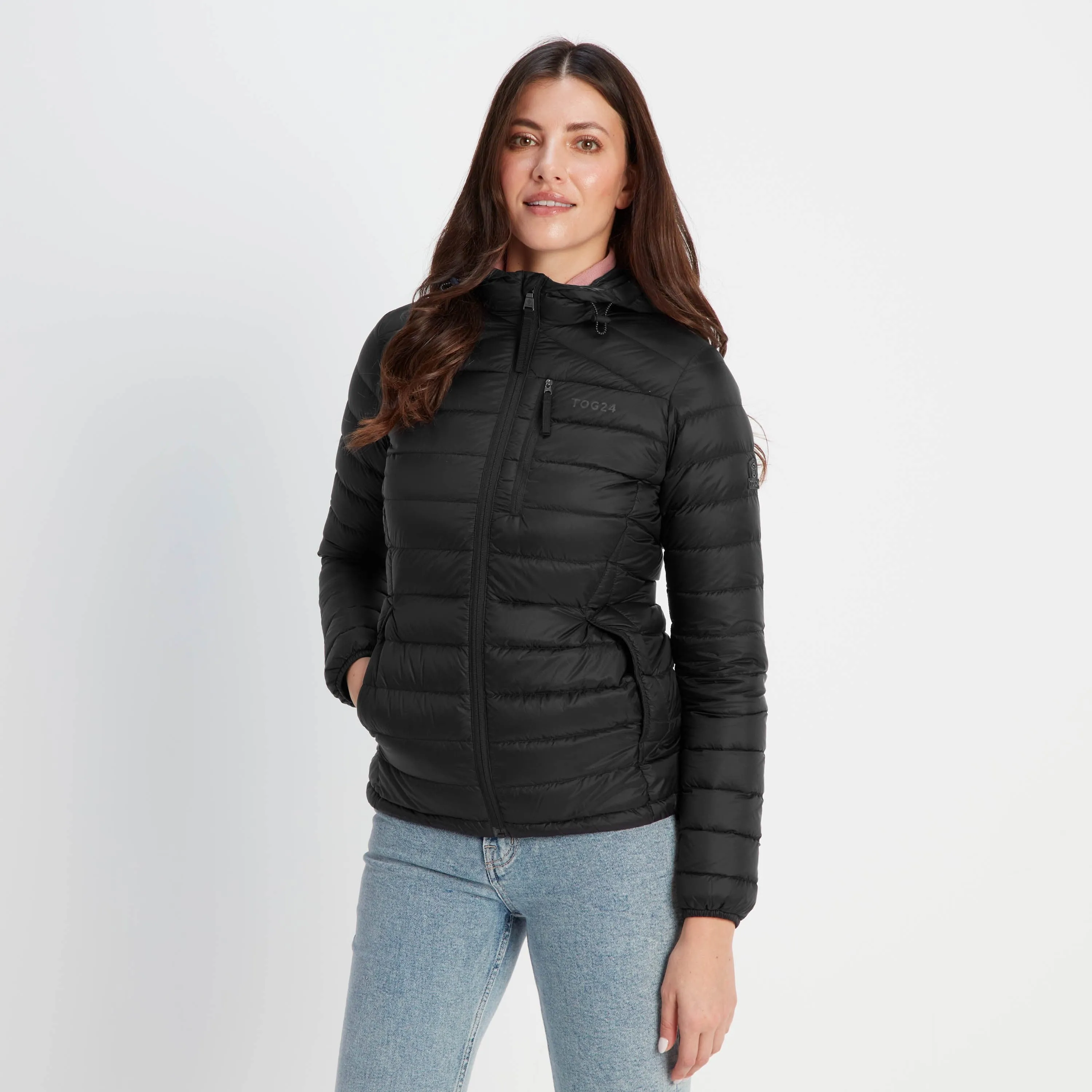 Drax Womens Hooded Down Jacket - Black