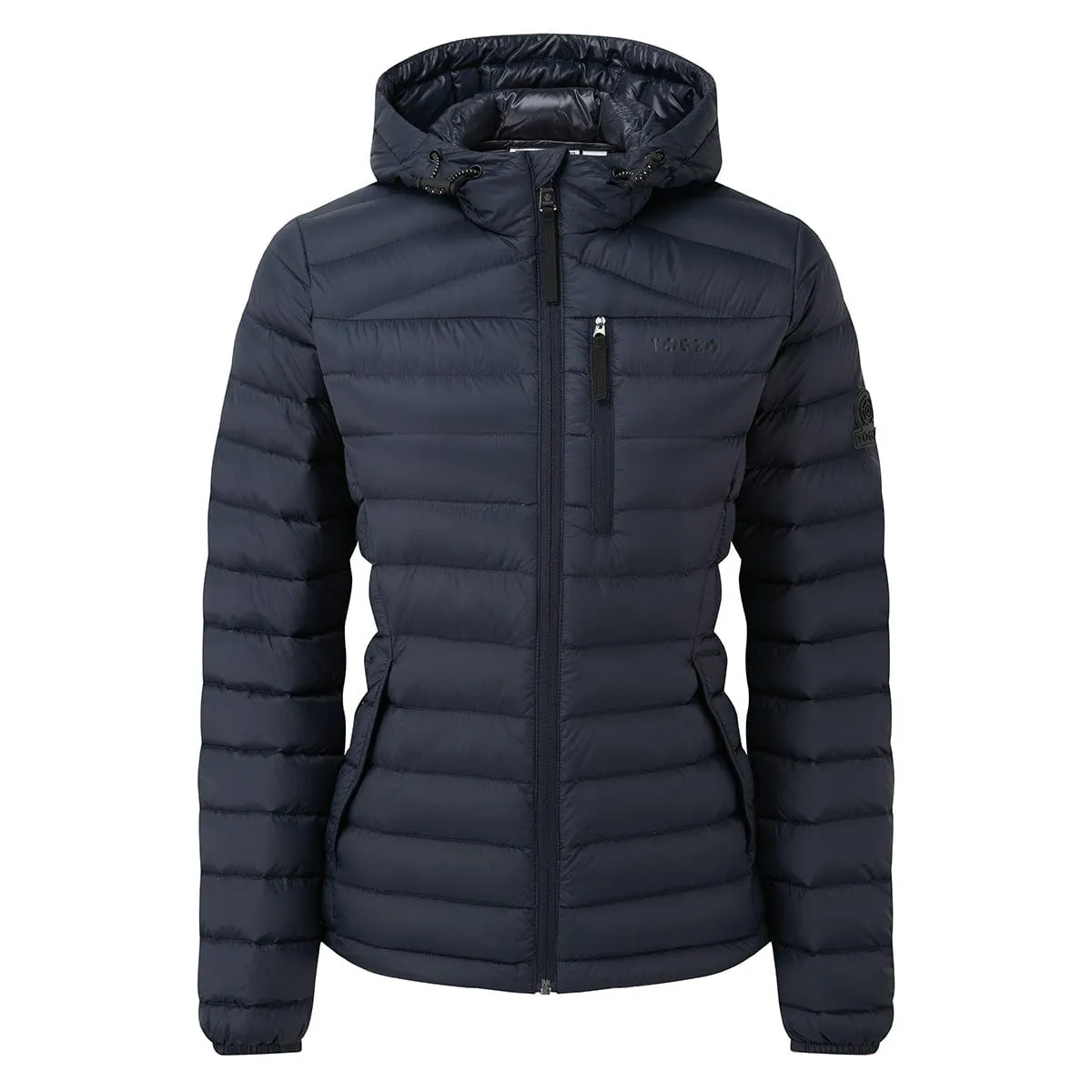 Drax Womens Hooded Down Jacket - Navy