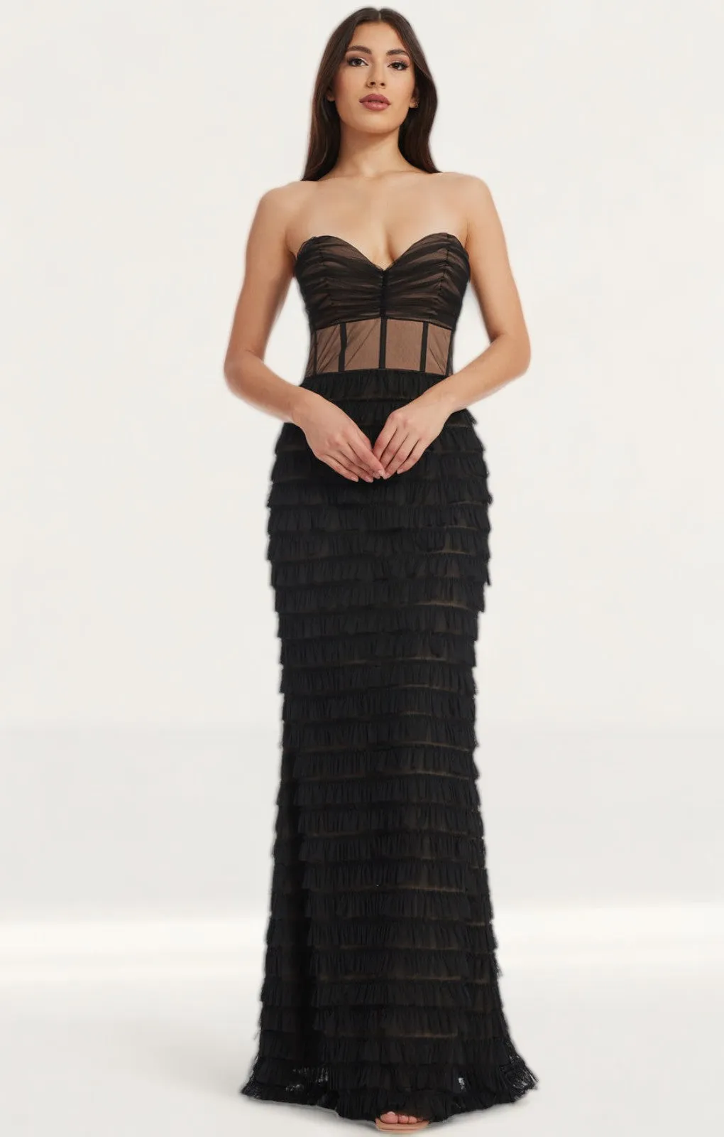 Dress The Population Black Grace Maxi Dress
