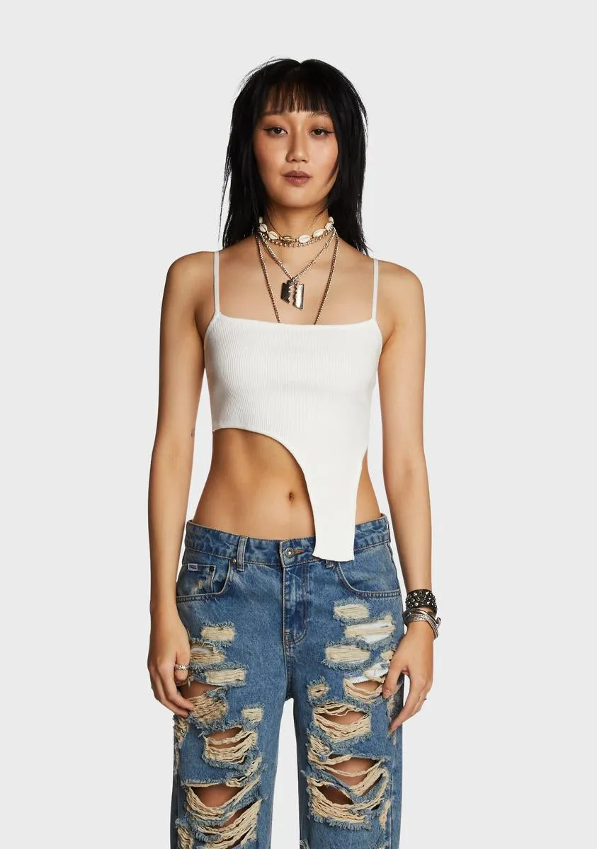 Drop The Deets Asymmetric Tank-