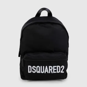 Dsquared2 Black Nylon Backpack