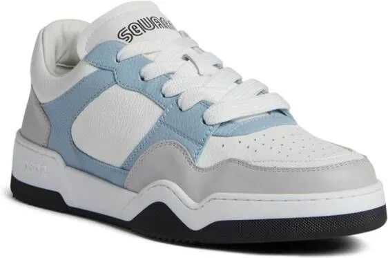 DSQUARED2 Spiker leather sneakers White