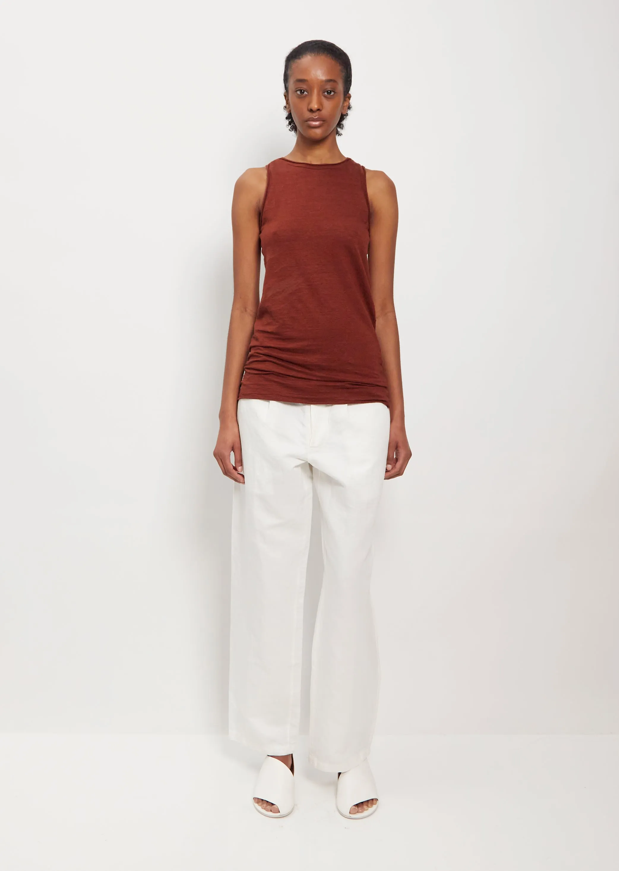 DTV Linen Tank Top — Red