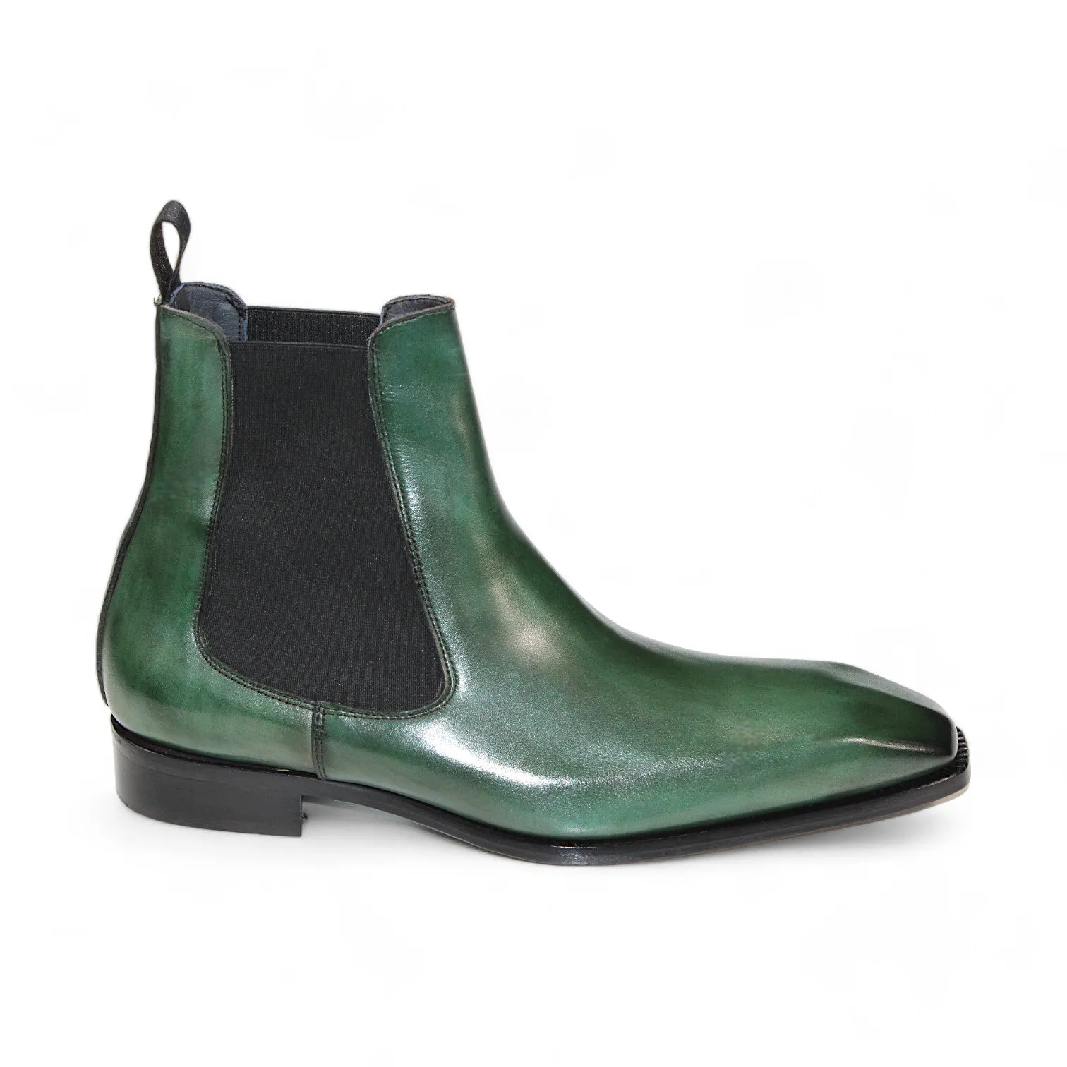 Duca Empoli Men's Shoes Green Calf-Skin Leather Boots (D1123)