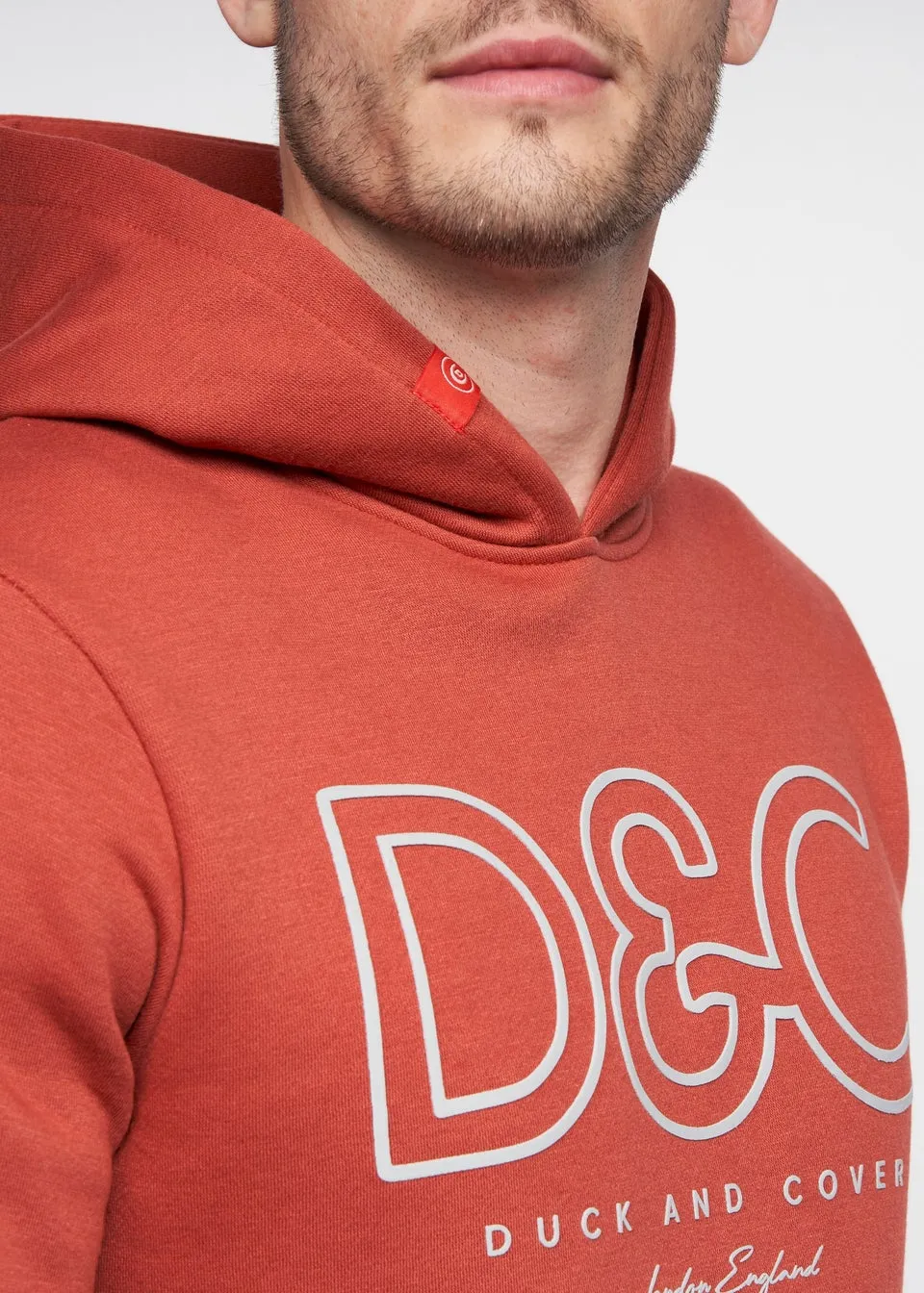 Duck & Cover Red Icarusa Hoodie