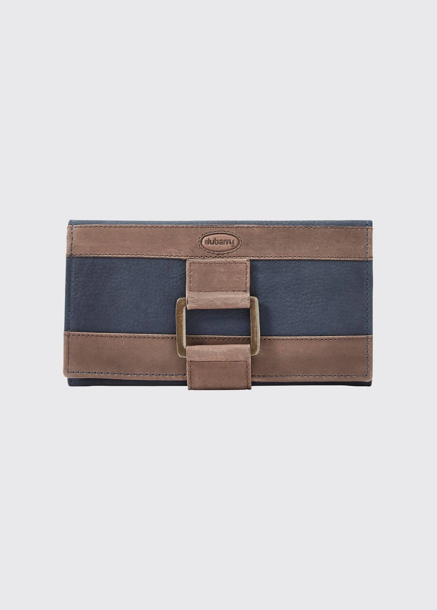 Dunbrody Ladies Leather Purse - Navy/Brown