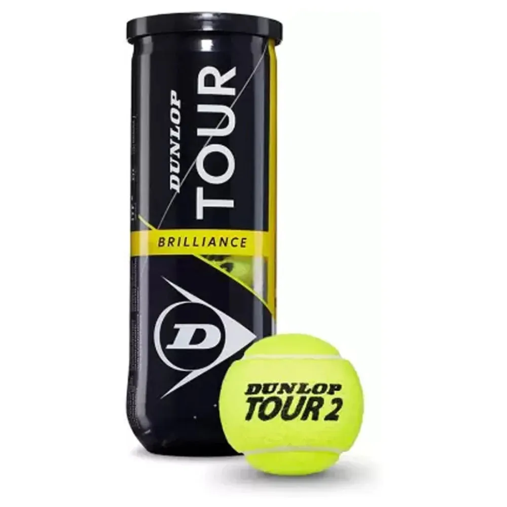 DUNLOP Tour Brilliance Tennis Balls Dozen (4 Cans)