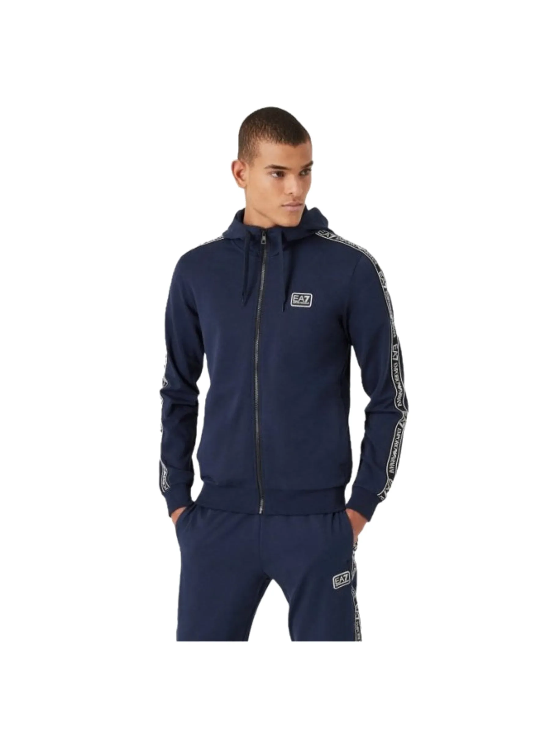 EA7 Emporio Armani | Mens Tape Zip Up Hoodie