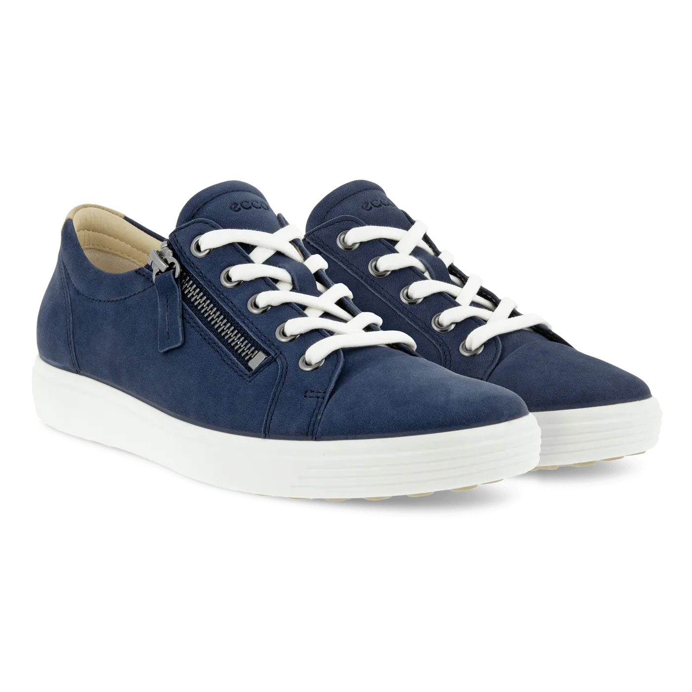 Ecco Women's Soft 7 Side Zip Sneakers