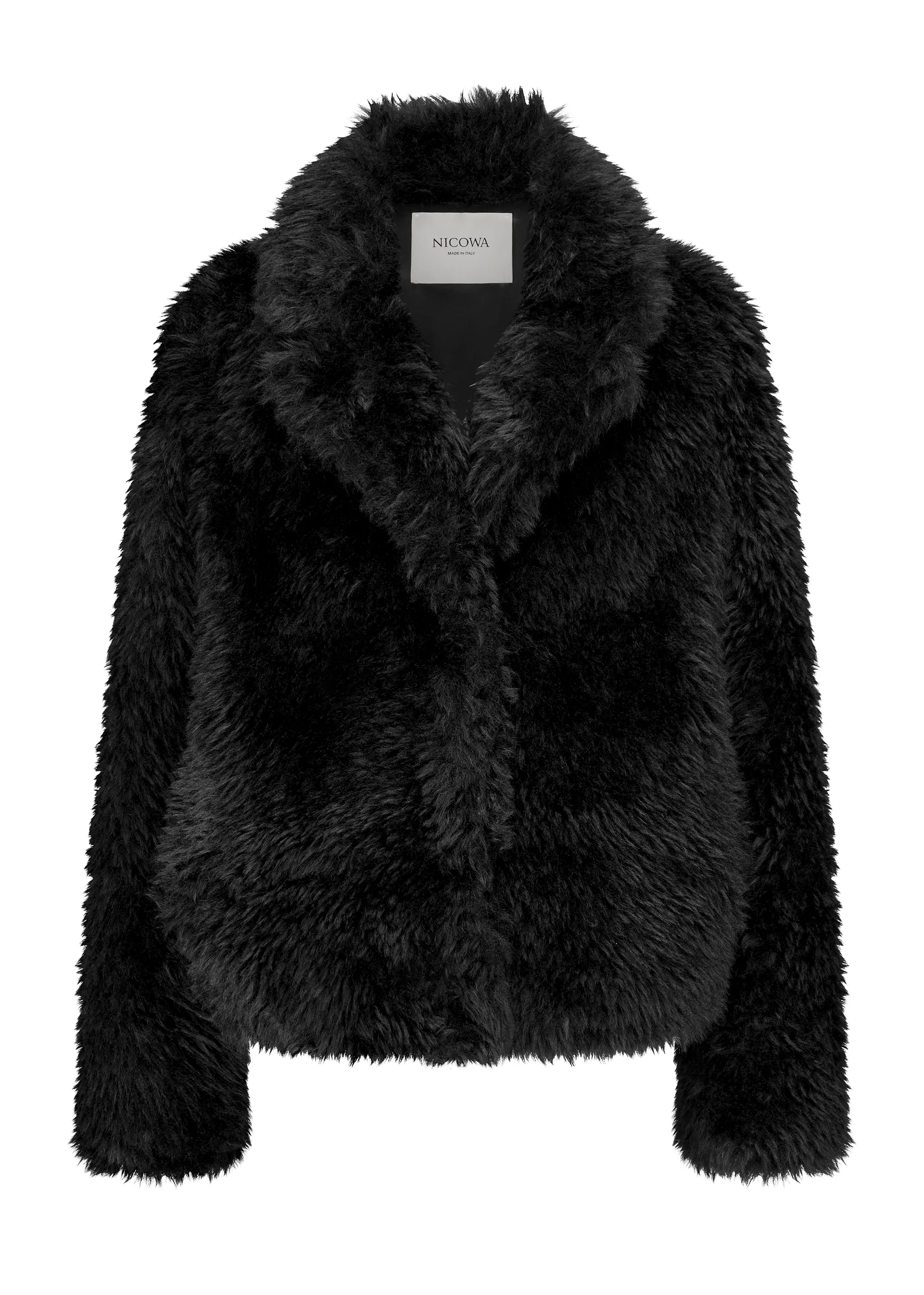 Eco-shearling jacket - FANIWO in BLACK